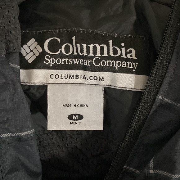Men’s Blue Plaid Columbia Spring Jacket - Picture 2 of 5